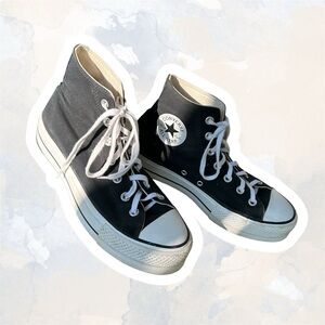 Black Platform High Top Converse